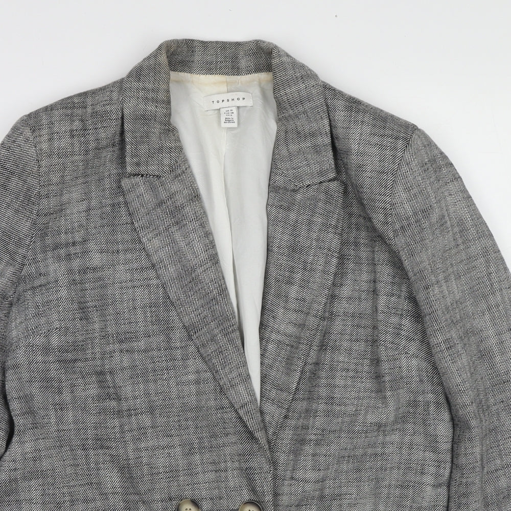 Womens UK Size 10 Topshop Black Jacket