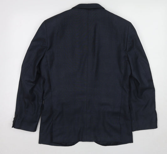 Mens UK Size 38 One Six 5ive Regular Blue Suit Jacket