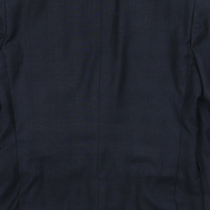 Mens UK Size 38 One Six 5ive Regular Blue Suit Jacket