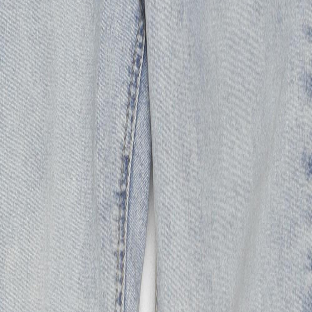Topshop Womens Blue Cotton Skinny Jeans Size 26 in L32 in Regular Zip