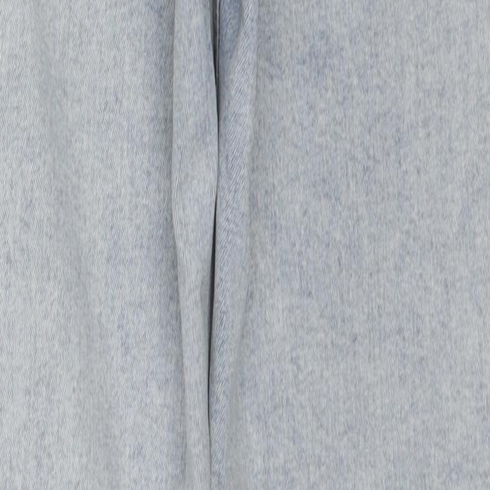 Topshop Womens Blue Cotton Skinny Jeans Size 26 in L32 in Regular Zip