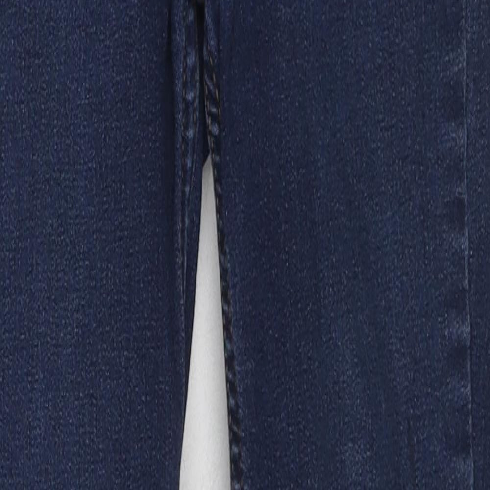 New Look Womens Blue Cotton Skinny Jeans Size 8 L24 in Slim Zip
