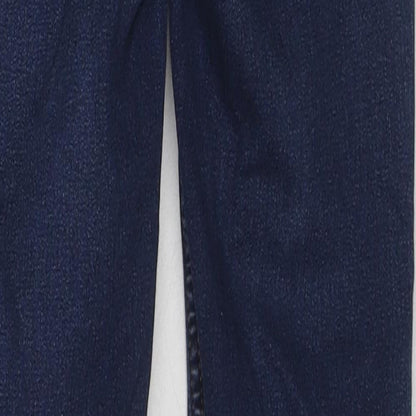 New Look Womens Blue Cotton Skinny Jeans Size 8 L24 in Slim Zip