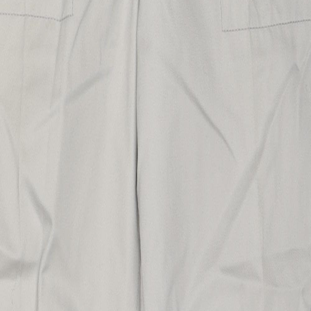 DASH Womens Beige Polyester Trousers Size M L33 in Regular - Pink Piping Detail