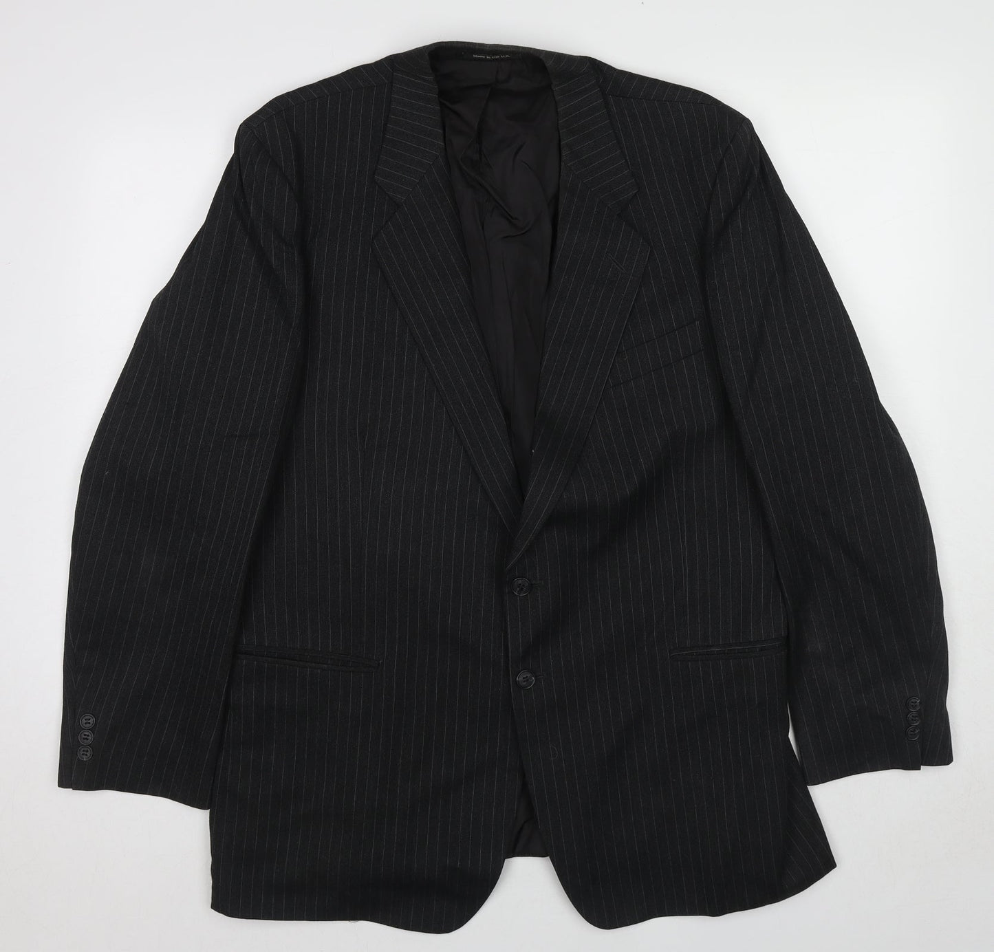 Mens UK Size 44 St Michael Regular Black Suit Jacket