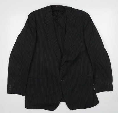 Mens UK Size 44 St Michael Regular Black Suit Jacket