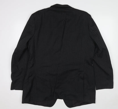 Mens UK Size 44 St Michael Regular Black Suit Jacket