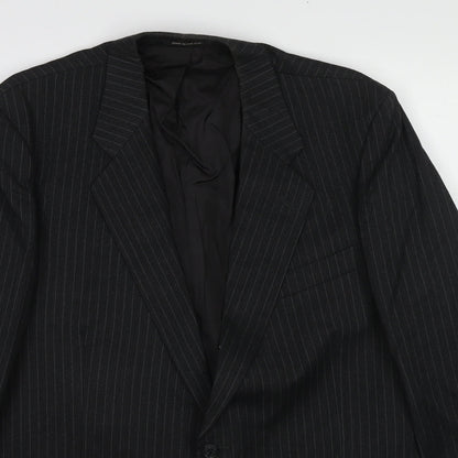 Mens UK Size 44 St Michael Regular Black Suit Jacket