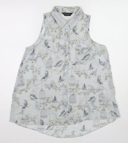 Womens UK Size 12 Dorothy Perkins Multicoloured Basic Button-Up