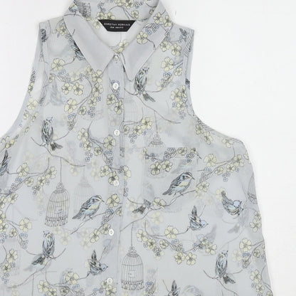 Womens UK Size 12 Dorothy Perkins Multicoloured Basic Button-Up