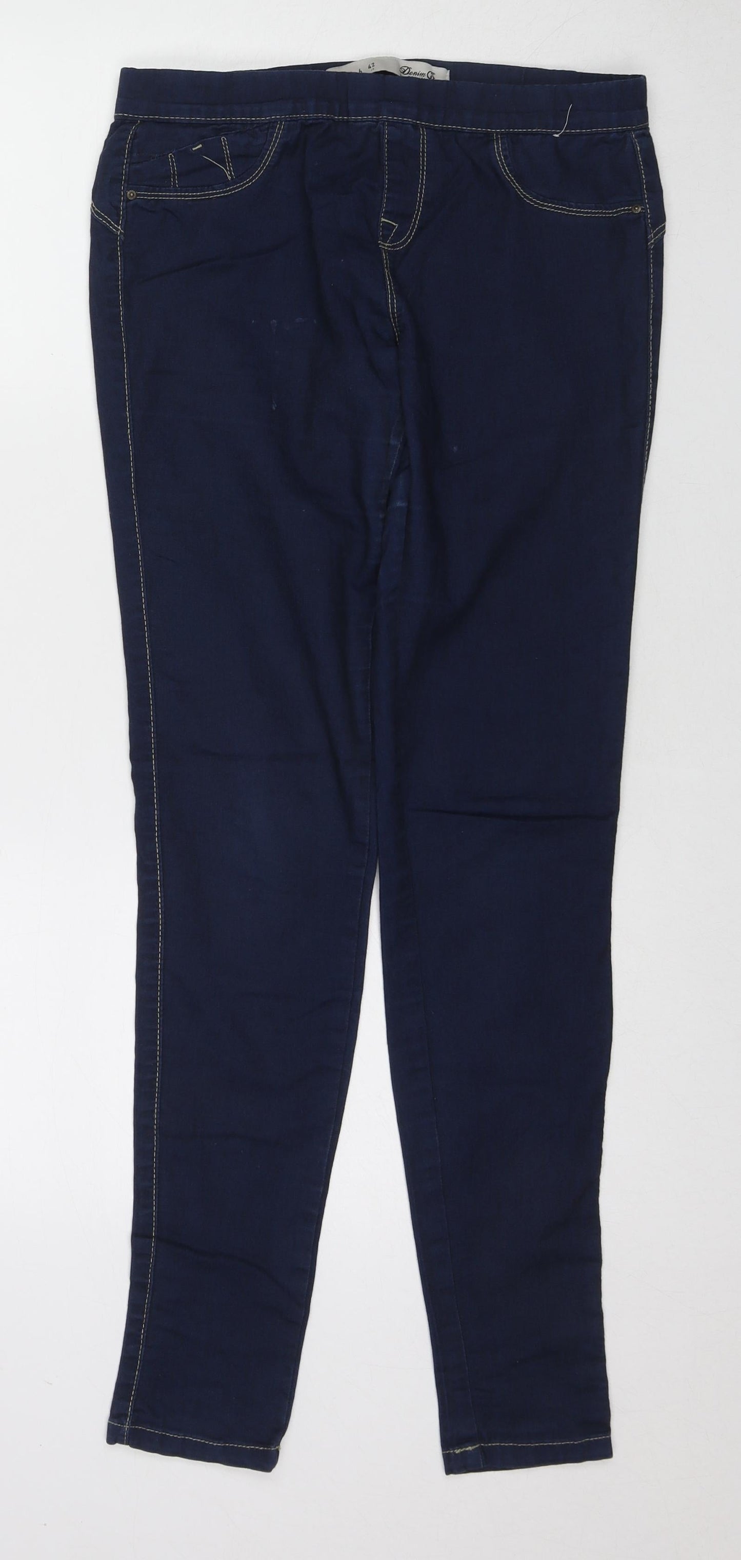 Denim & Co. Womens Blue Cotton Jegging Jeans Size 10 L31 in Regular