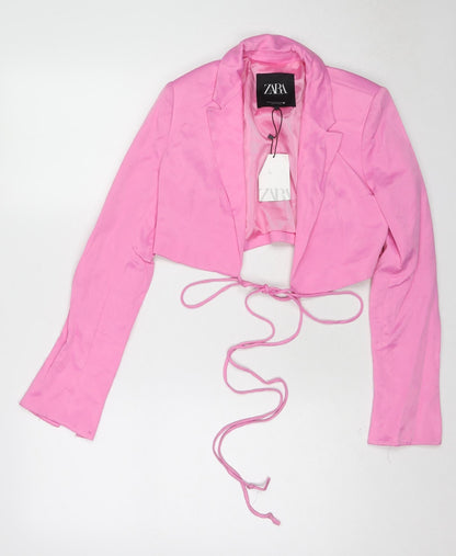 Womens UK Size XS Zara Pink Jacket
