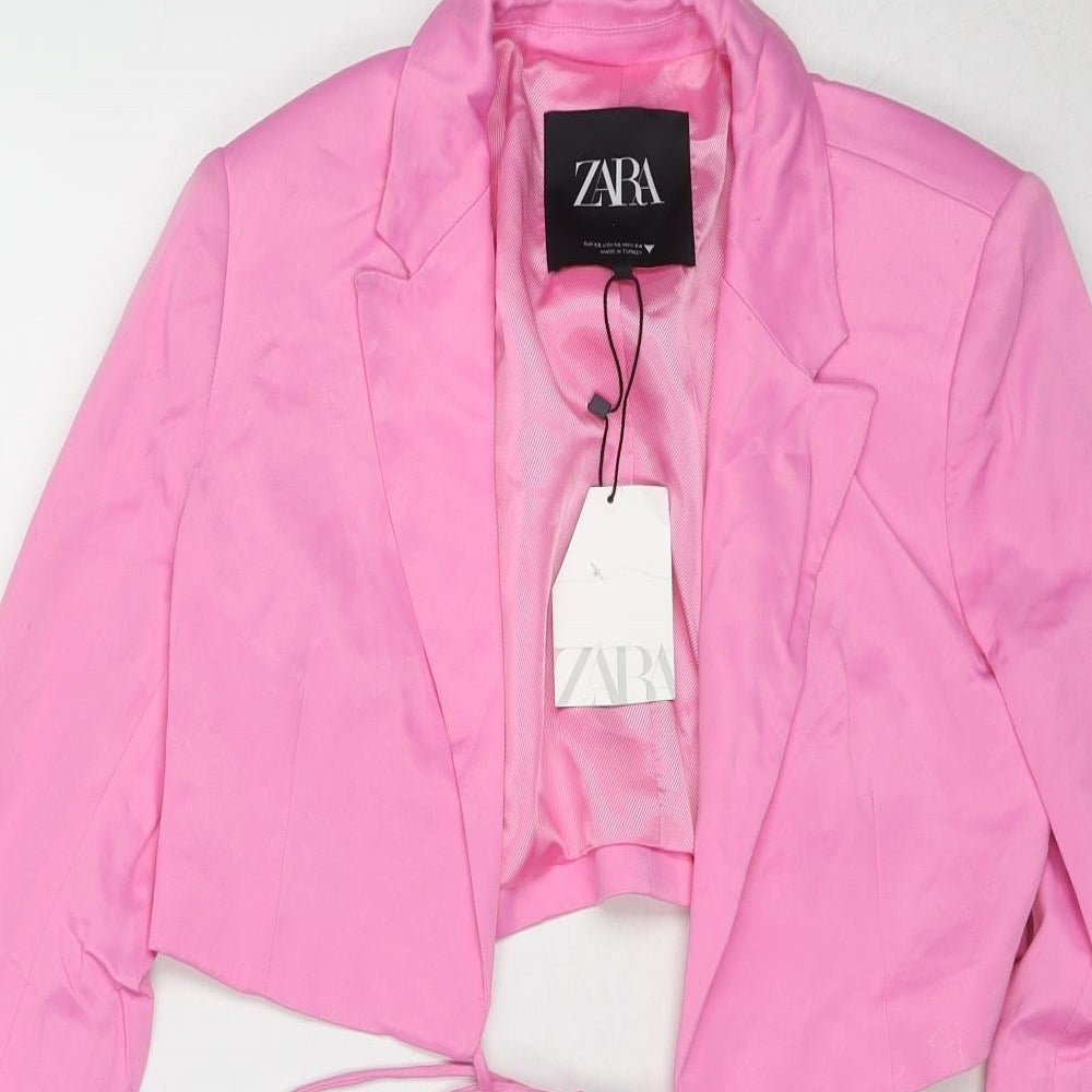 Womens UK Size XS Zara Pink Jacket