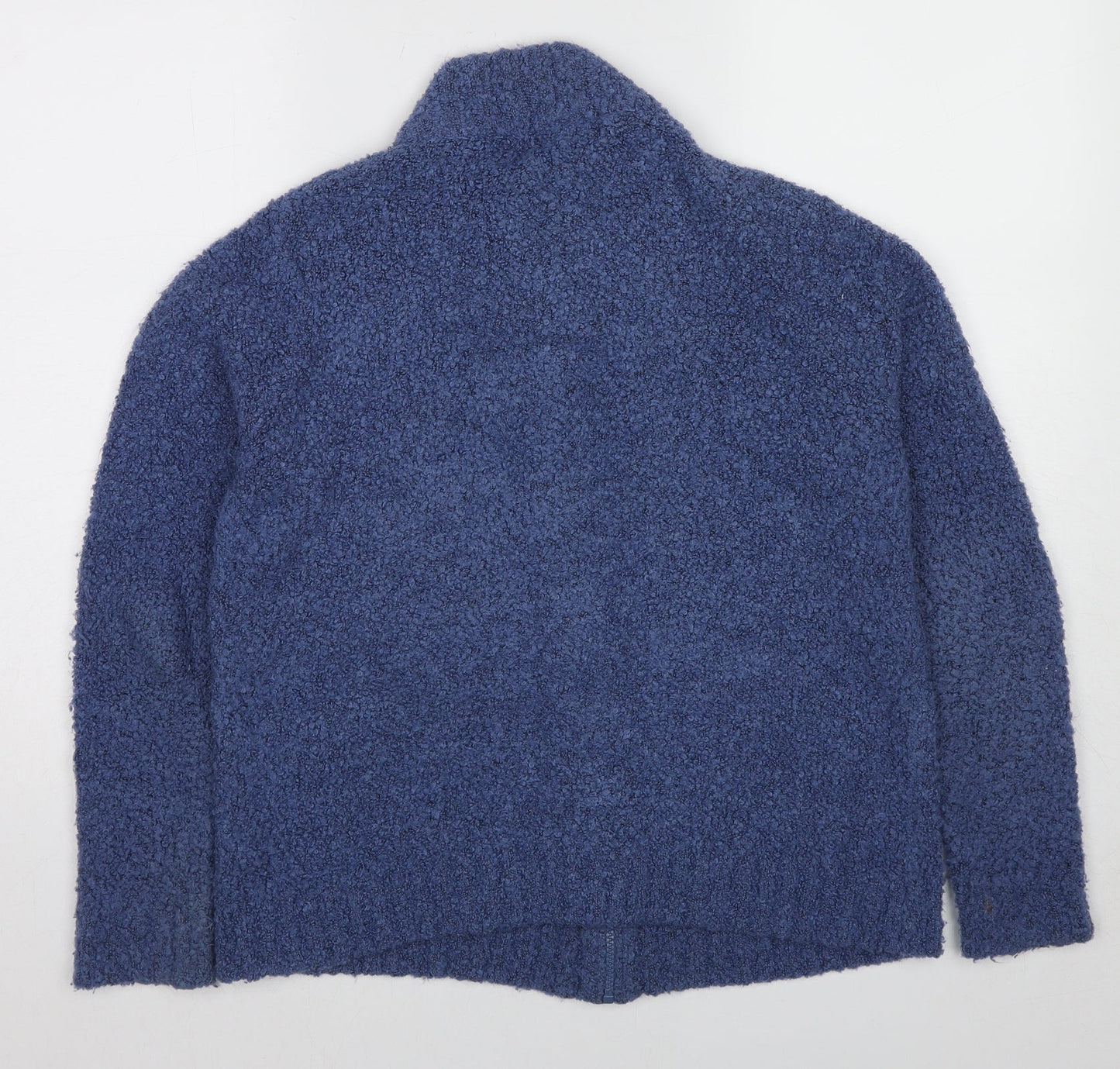 EWM Womens Blue Acrylic Full Zip Sweatshirt Size 14 Zip - Size 14-16