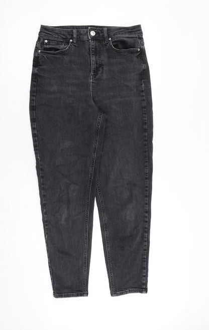 Womens UK Size 10 Marks and Spencer Regular Fit Tapered Grey Jeans