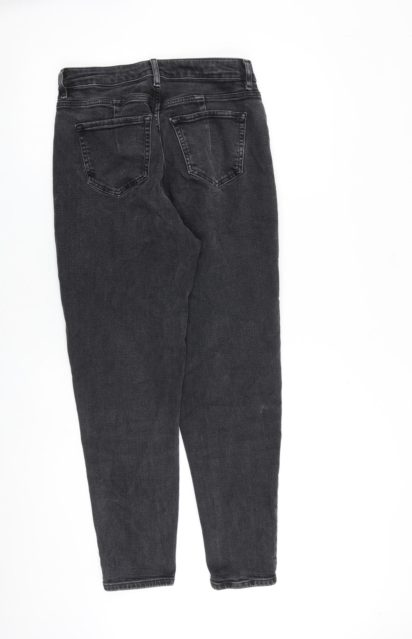 Womens UK Size 10 Marks and Spencer Regular Fit Tapered Grey Jeans