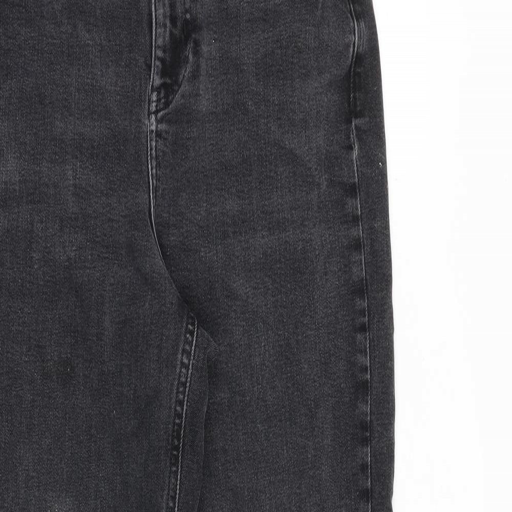 Womens UK Size 10 Marks and Spencer Regular Fit Tapered Grey Jeans