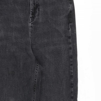Womens UK Size 10 Marks and Spencer Regular Fit Tapered Grey Jeans