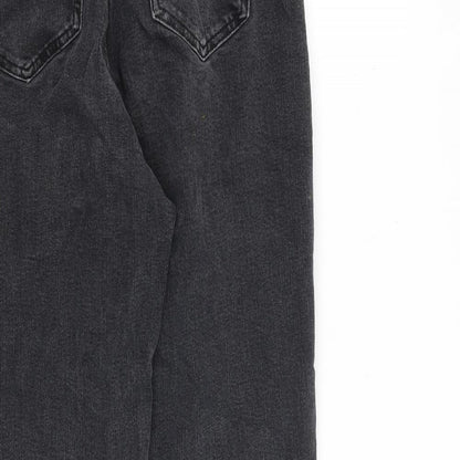 Womens UK Size 10 Marks and Spencer Regular Fit Tapered Grey Jeans