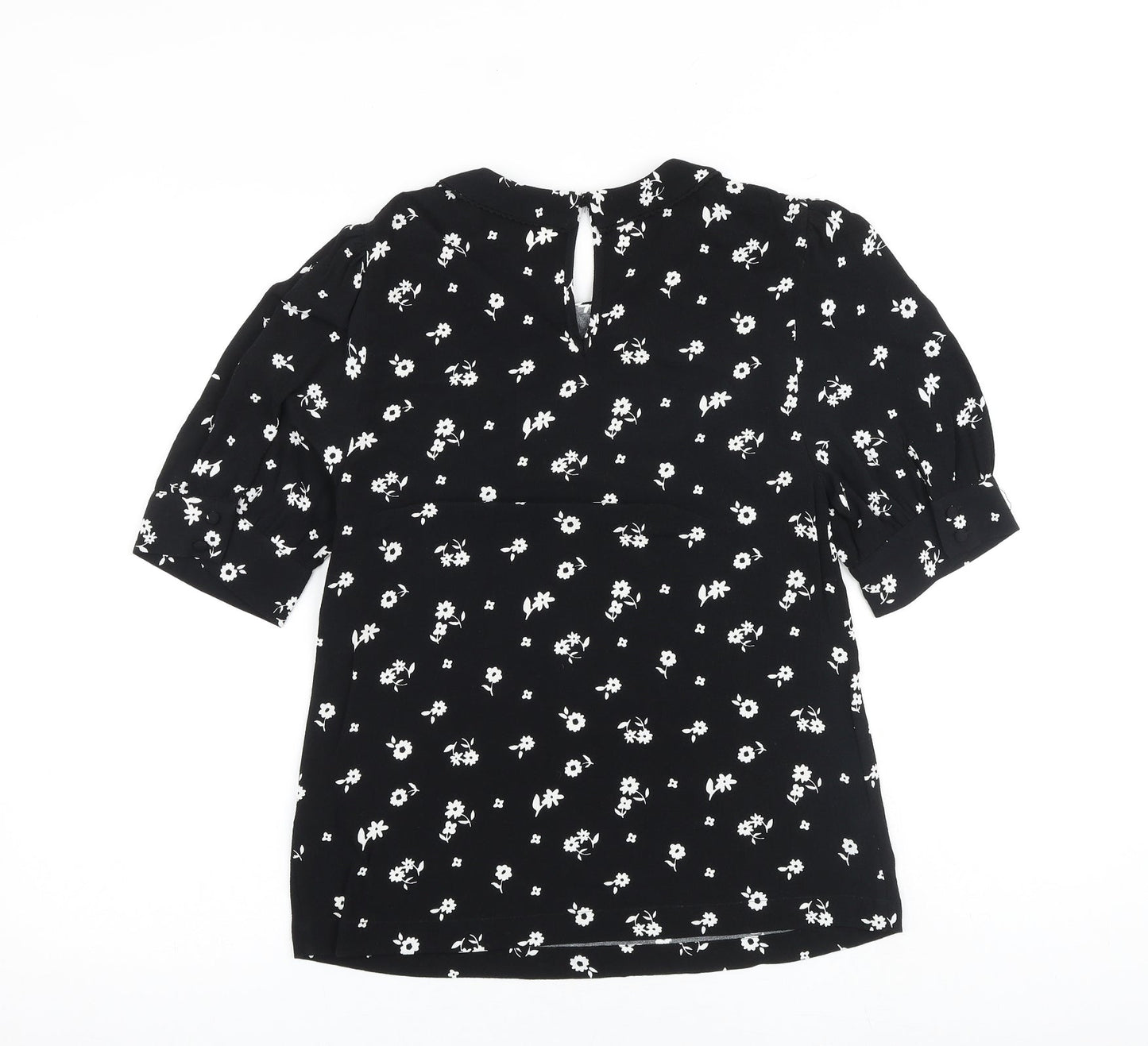 Womens UK Size 6 Marks and Spencer Black Basic Blouse