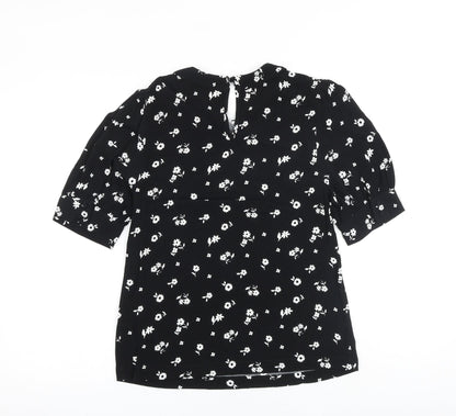 Womens UK Size 6 Marks and Spencer Black Basic Blouse