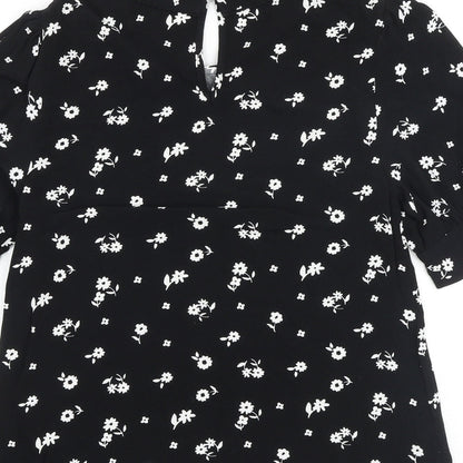 Womens UK Size 6 Marks and Spencer Black Basic Blouse