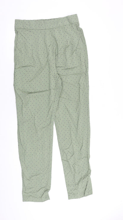 Womens UK Size 10 Marks and Spencer Regular Fit  Green Trousers