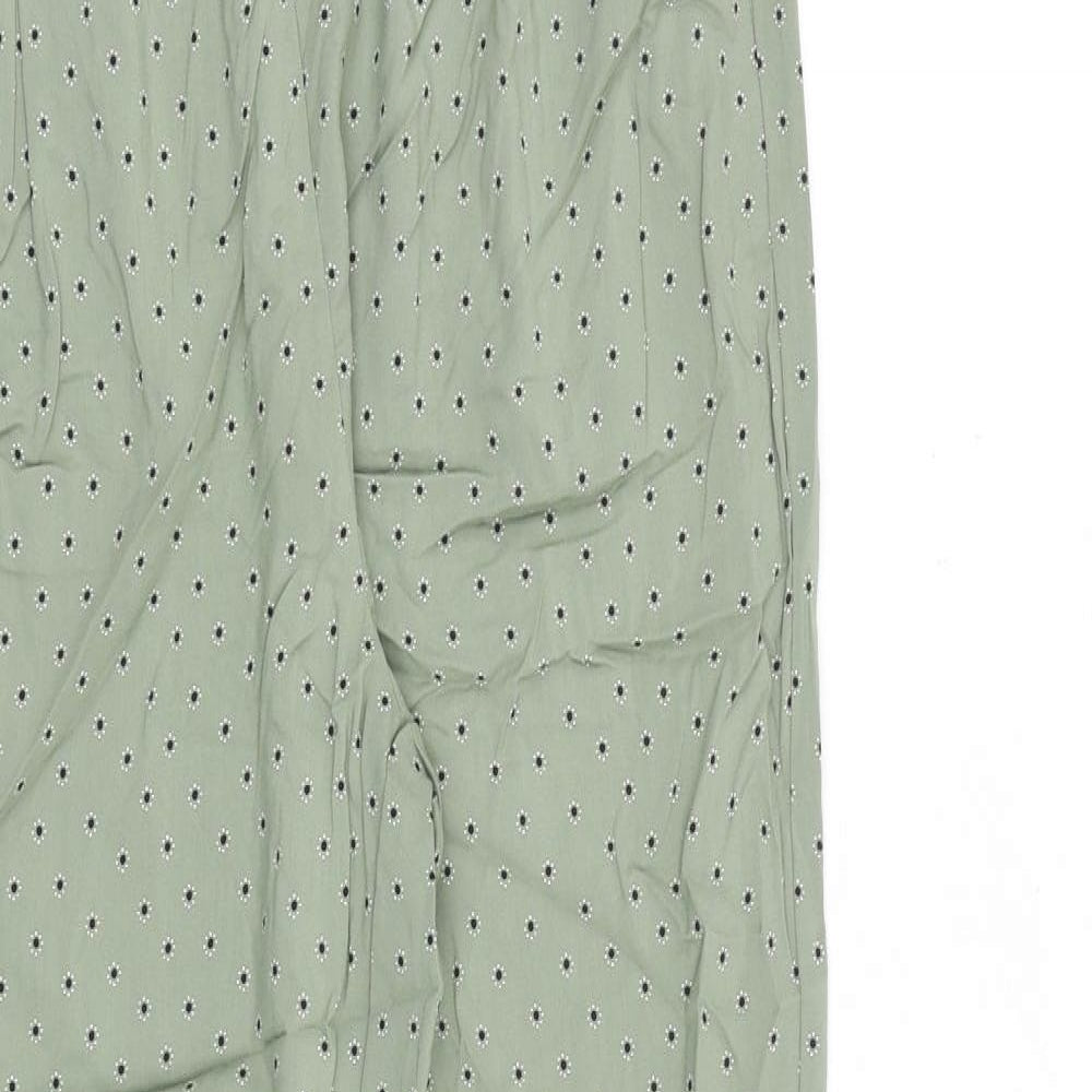 Womens UK Size 10 Marks and Spencer Regular Fit  Green Trousers