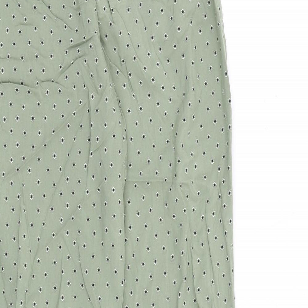 Womens UK Size 10 Marks and Spencer Regular Fit  Green Trousers