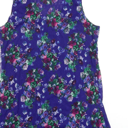 Womens UK Size 14 Michele Hope Multicoloured Basic Tank