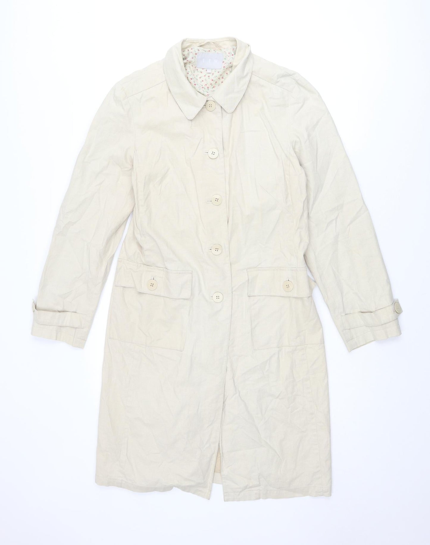 Womens UK Size 10 JFW Beige Rain Coat