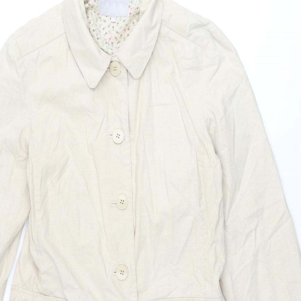 Womens UK Size 10 JFW Beige Rain Coat