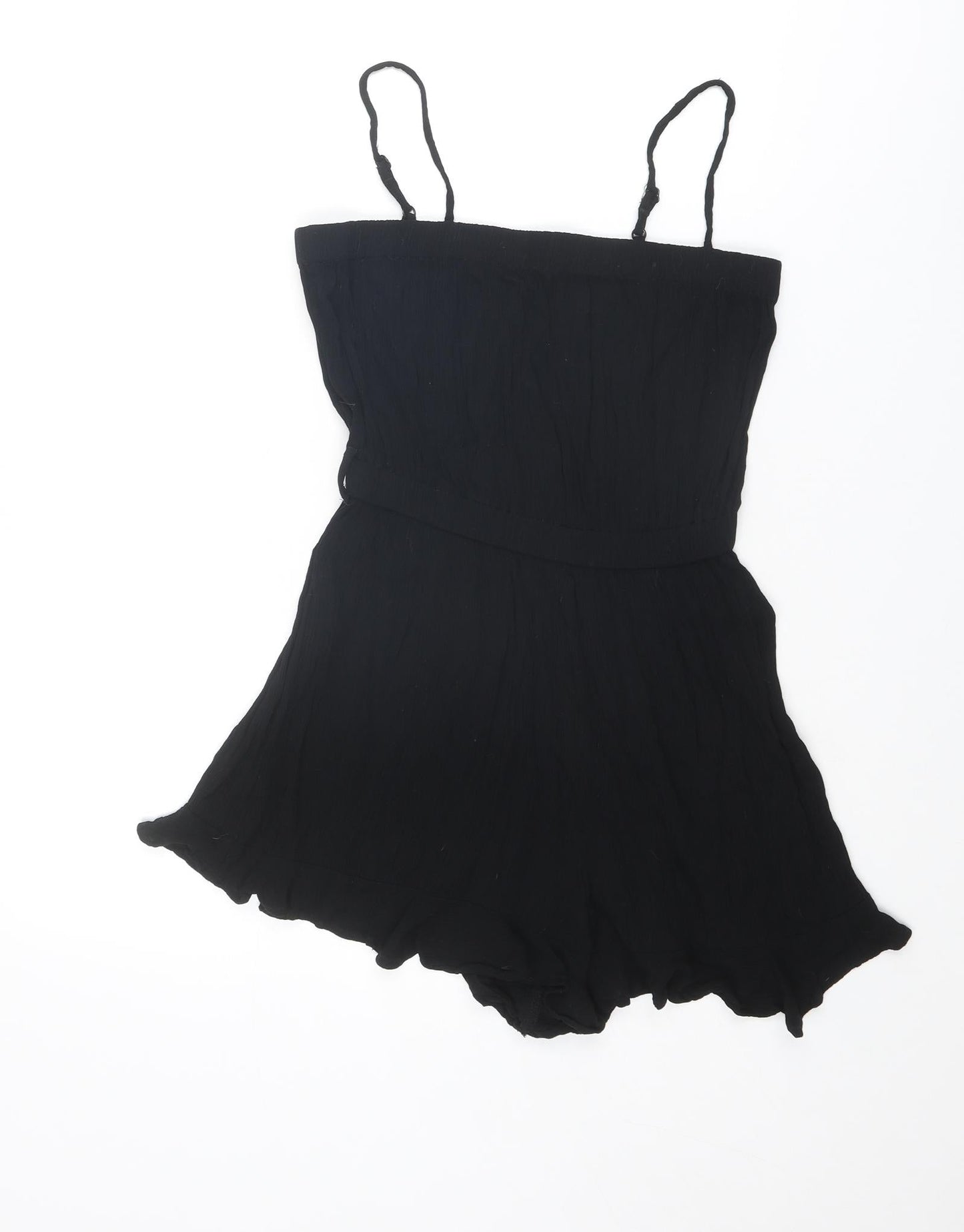 Womens UK Size 8 ASOS One-Piece Black Playsuit