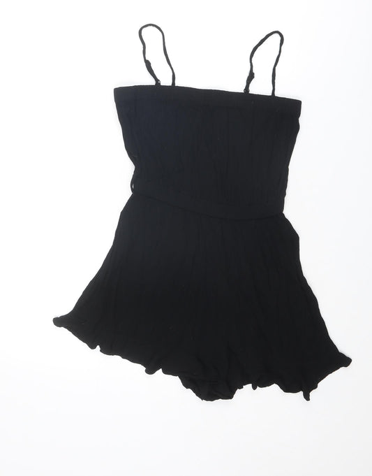 Womens UK Size 8 ASOS One-Piece Black Playsuit