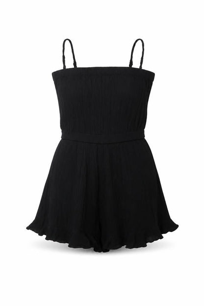 Womens UK Size 8 ASOS One-Piece Black Playsuit