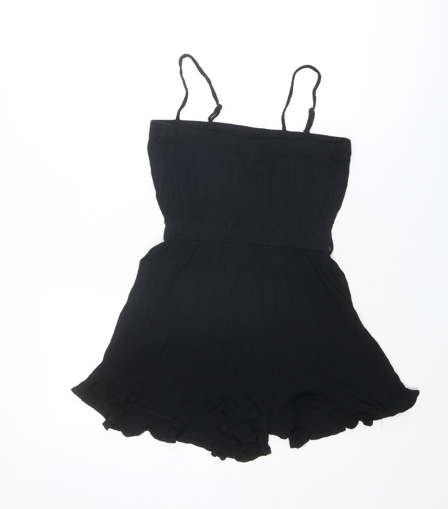 Womens UK Size 8 ASOS One-Piece Black Playsuit