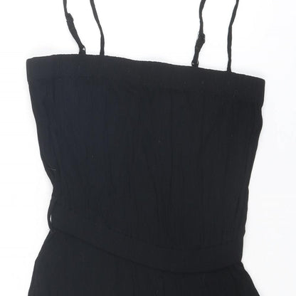 Womens UK Size 8 ASOS One-Piece Black Playsuit
