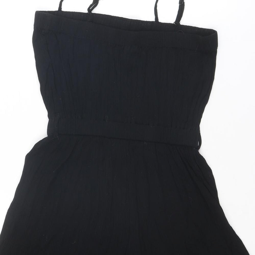 Womens UK Size 8 ASOS One-Piece Black Playsuit