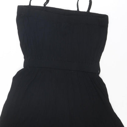 Womens UK Size 8 ASOS One-Piece Black Playsuit