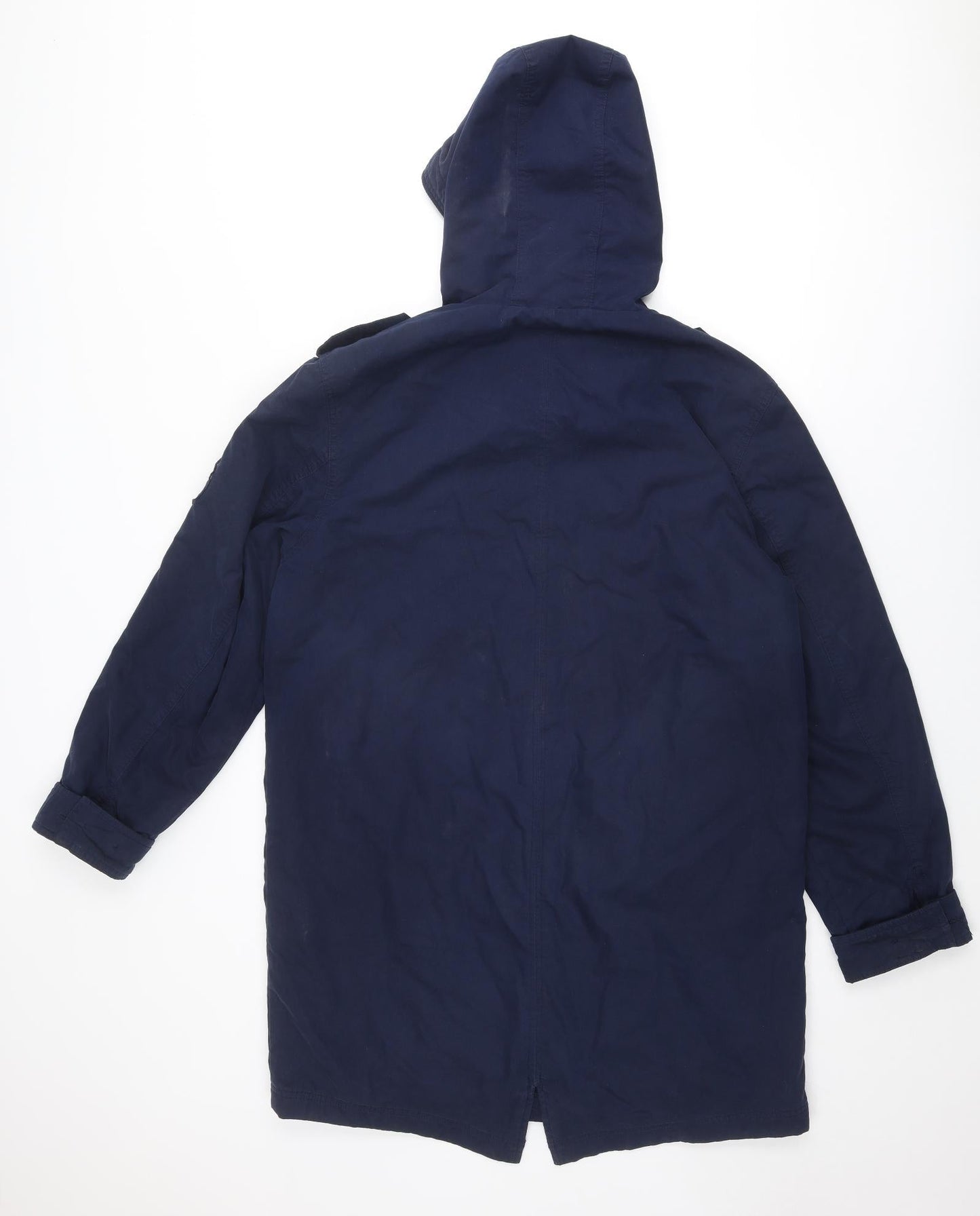 Mens UK Size M Cotton Traders Blue Windbreaker Coat
