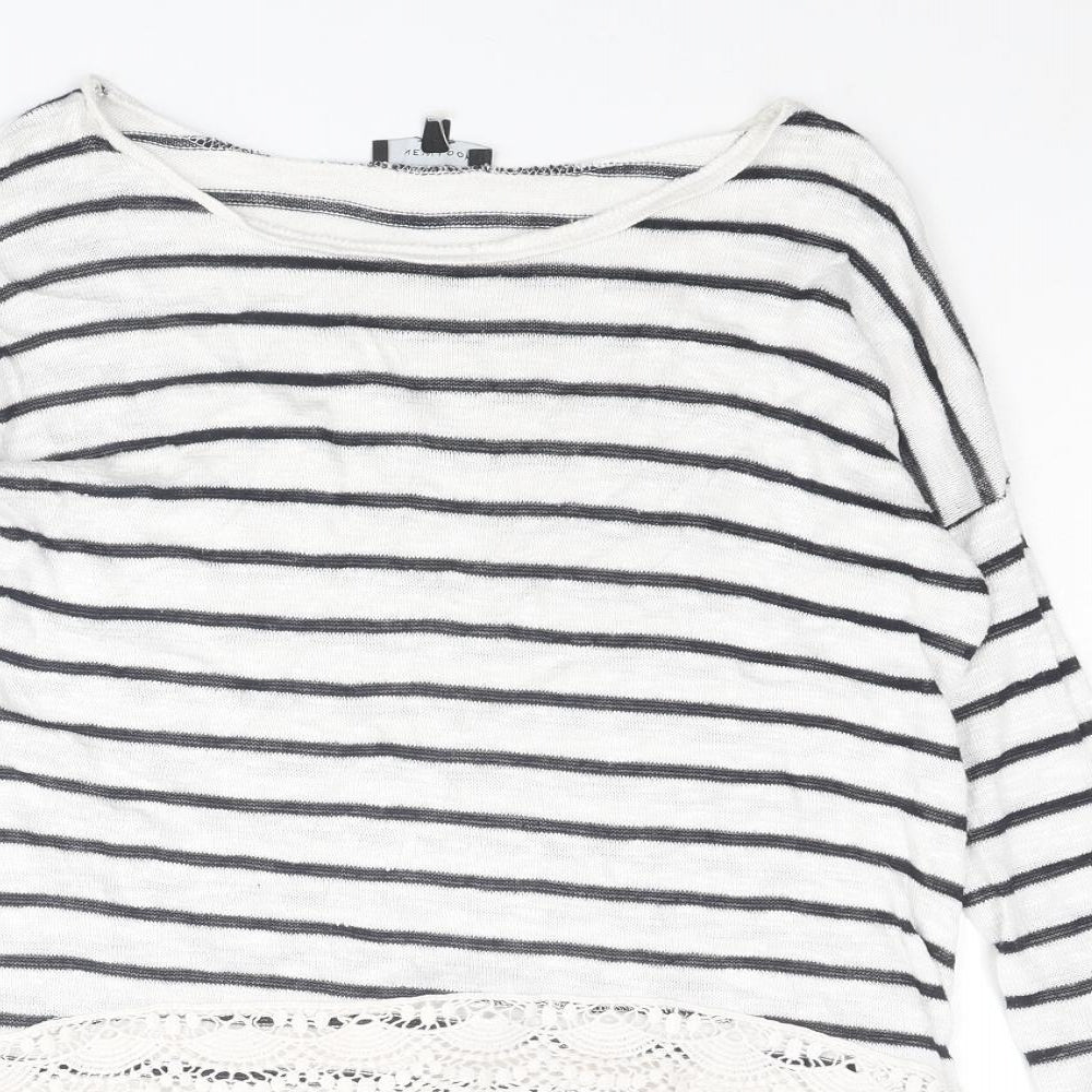 Womens UK Size 8 New Look White Pullover Jumper