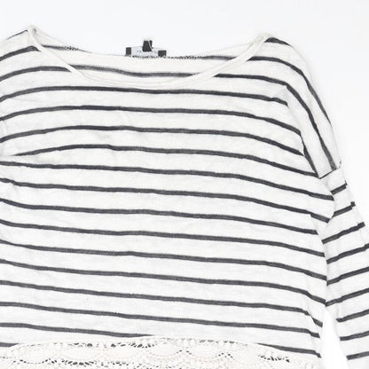 Womens UK Size 8 New Look White Pullover Jumper