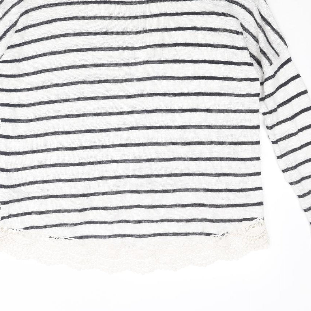 Womens UK Size 8 New Look White Pullover Jumper