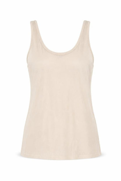 Womens UK Size L Zara Beige Basic Tank