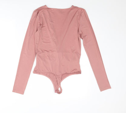 Womens UK Size 10 ASOS One-Piece Pink Bodysuit