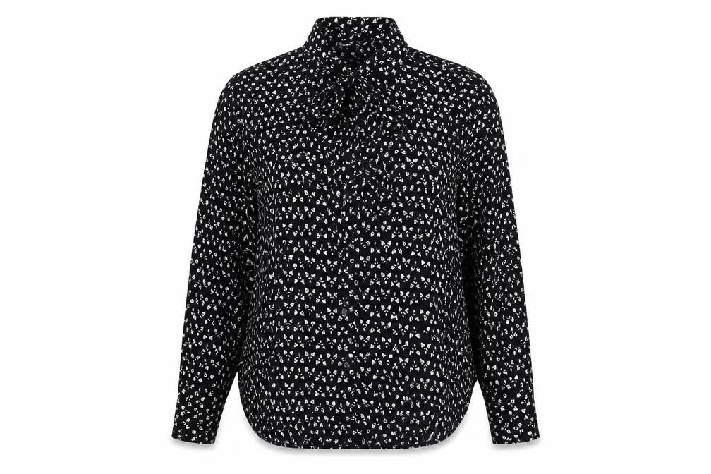 Womens UK Size L Zara Black Basic Button-Up
