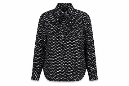 Womens UK Size L Zara Black Basic Button-Up