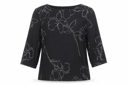 Womens UK Size 8 NEXT Black Basic Blouse