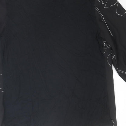 Womens UK Size 8 NEXT Black Basic Blouse