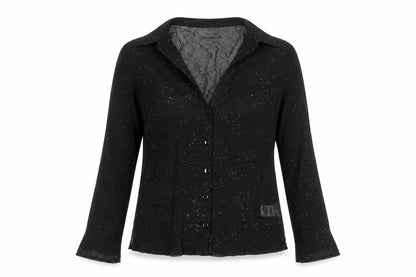Womens UK Size 14 Dorothy Perkins Black Basic Button-Up